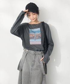 CRAFT STANDARD BOUTIQUE ラメ天竺フォトプリントロンTEE