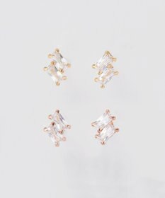 Phoebe 【K10】ツインバケットピアス　ローズゴールド