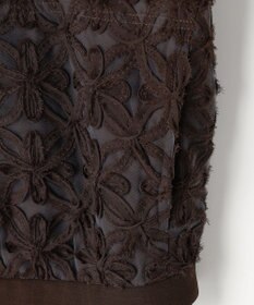 自由区 L 【17号サイズまで展開】テープエンブロイダリー ブルゾン