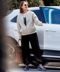 UNFILO L 【野呂佳代さん着用】BEAUTY FORM JERSEY イージーパンツ