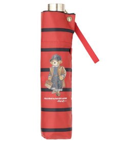 MOONBAT POLO RALPH LAUREN 折りたたみ傘 ボーダーストライプ POLO BEAR