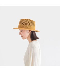 林八百吉商店 Jin no beat shi te cassie　つば広マニッシュネット編みハット