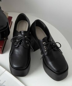 WEGO ボリュームヒールレースアップシューズ