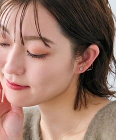 Phoebe 【K10】ツインバケットピアス　ローズゴールド