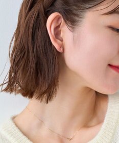 Phoebe 【K10】ツインバケットピアス　ローズゴールド