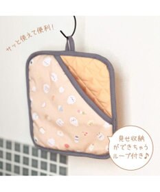 Mother garden しろたん 鍋つかみになる鍋敷き 《食いしん坊柄》 20×20cm