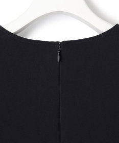 23区 【洗える】トリアセダブルジョーゼット レース切り替え ワンピース