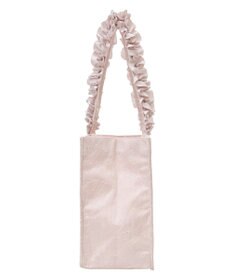 Maison de FLEUR レースフリルハンドルスクエアトートＭバッグ