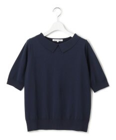 23区 L 【WEB限定】レーヨンポリエステルストレッチ 襟デザイン ニット