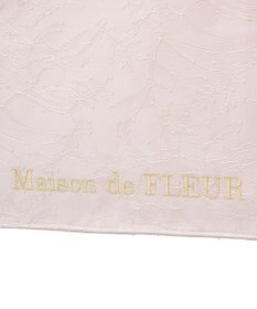 Maison de FLEUR レースフリルハンドルスクエアトートＭバッグ