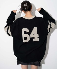 WEGO 【ユニセックス着用ITEM】ジャガードスリーブラインプルオーバー