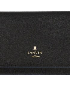 LANVIN en Bleu リム 被せ薄マチ長財布