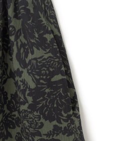 23区 L 【洗える】ボタニカルプリント フレア スカート