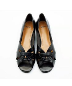 APOM モールドウエッジオープントゥパンプス45