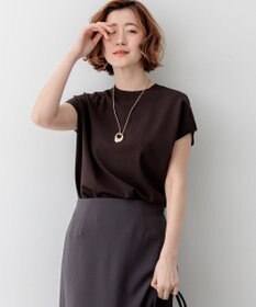 23区 L 【先行予約】レーヨンポリエステルストレッチ フレンチスリーブ ニット