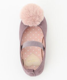 ANY KIDS ポンポン付きパンプス