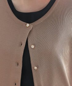 Tiaclasse  【洗える】ハーフスリーブサマーニットカーディガン