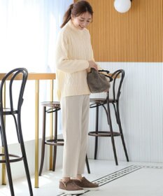 ANY 【6色展開】ソフトアクリルハイネックケーブルニット