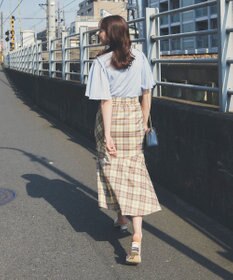 Feroux 【洗える】チェックマーメイド スカート