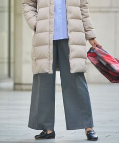 J.PRESS LADIES 【洗える】ANASTASIA milled ツータック ワイド パンツ