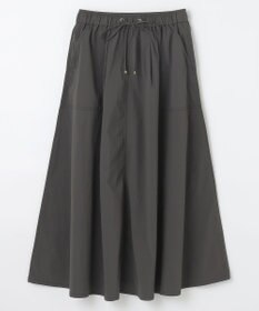 ANY 【ウエストゴム】ナイロンベイカーフレアスカート