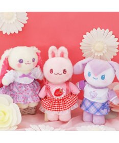 Mother garden マザーガーデン きせかえ ぬいぐるみ Sサイズ うさももちゃん 《ギンガムベリー》