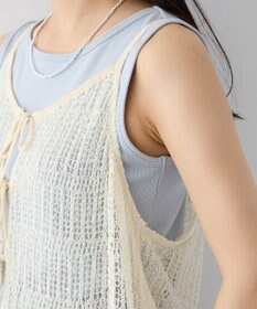 CRAFT STANDARD BOUTIQUE ノットヤーン透かしビスチェ
