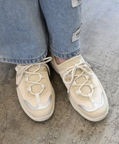 APOM 晴雨兼用　ウォーターレジストレースアップスニーカー