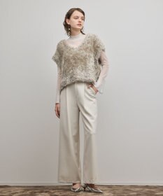 GRACE CONTINENTAL ラメフェザーベスト