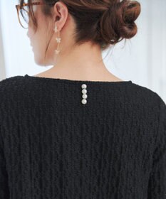 Tiaclasse L 花柄カットレースフレアトップス