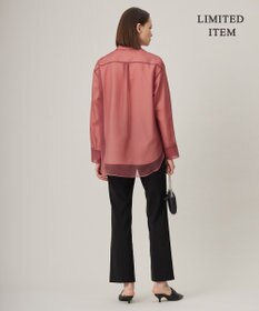 ICB 【WEB限定・洗える】キュプラハイパワーストレッチ セミフレアパンツ