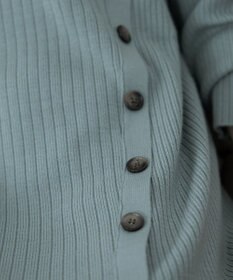 Tiaclasse L 【洗える】1枚でもレイヤード効果のあるサイドボタンチュニック