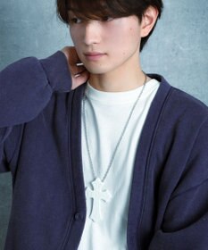 WEGO 【ユニセックス着用ITEM】MPUエンボスロゴクロスネックレス