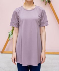 Tiaclasse L 【洗える・接触冷感・紫外線ケア・サラごこち】はしごレースチュニック