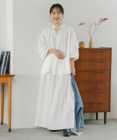 #Newans 【ANSWER for 男の子ママ】スリットネックパフスリーブブラウス