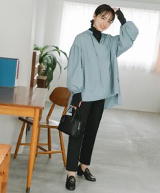 #Newans 【ANSWER for 男の子ママ】スリットネックパフスリーブブラウス