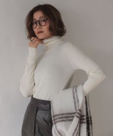 WEGO 【2025年秋冬新作】リブタートルニット