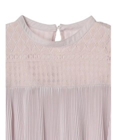 earth music&ecology レースプリーツブラウス