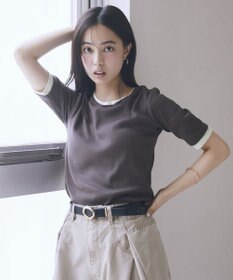 earth music&ecology レイヤードライクバイカラープルオーバー