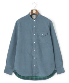 J.PRESS MEN Ｗフェイス キャラメルコールバンドカラー シャツ