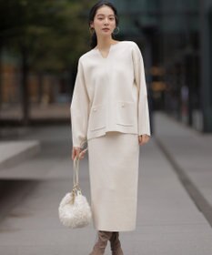 組曲 S 【加藤ローサさん着用】スムースストレッチニットアップ