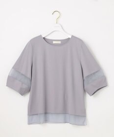 ANY SIS 【洗える】シアーコンビ プルオーバー