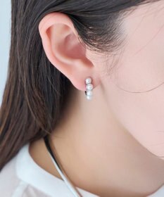 Phoebe 【痛くないシリーズ】ノーブルパールエアリーイヤリング　シルバー