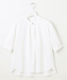 J.PRESS LADIES L 【吸水速乾】プレーティングジャージー バンドカラー カットソー