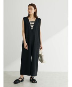 Green Parks 綿麻混サロペット