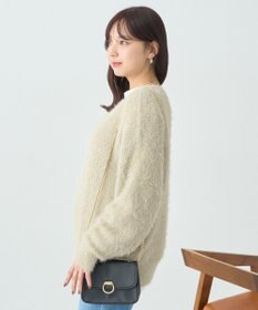 earth music&ecology モヘヤライクレースニット