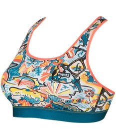 CW-X 【WOMEN】 CW-X 【CHUMS (チャムス)コラボ】 スポーツブラ スポーツゆれケアブラ 【スポーツ時のゆれからバストを守る】 ノンワイヤー トレーニング ジョギング レディース LNY120 /ワコール