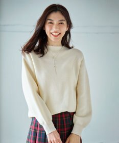 ANY 【洗濯機可能/8色展開】ソフトタッチポリエステルニット