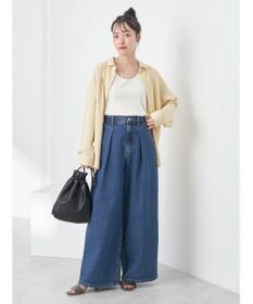 earth music&ecology バックボタンチュニック