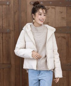 Tiaclasse L 【洗える】モックネックポインテルニットトップス